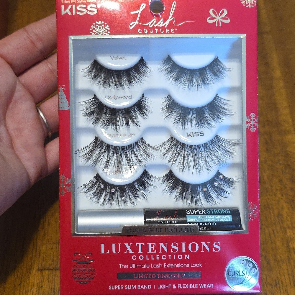 KISS Luxtensions Eyelash Set with Bonus Glue - Black